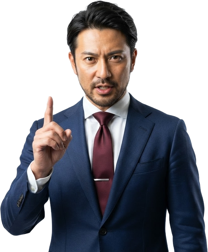 スーツ姿の人物